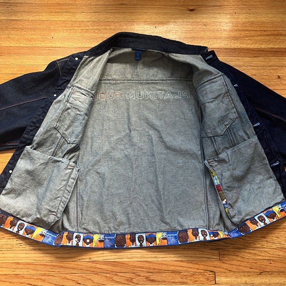 Vintage Platinum Fubu Fat Albert Jean Jacket / XL / RARE - Picture 5 of 10